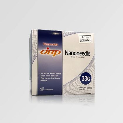 JBP NANONEEDLE Aguja - 33G x 4 mm 100 uds
