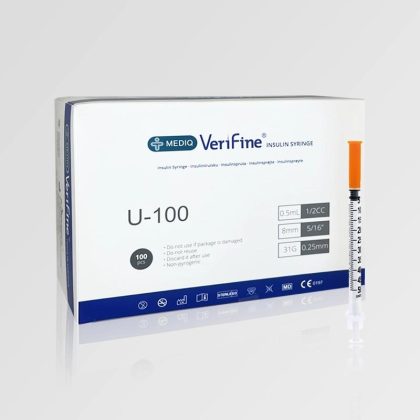 VERIFINE - Jeringa 0,5ml 31G x 8mm